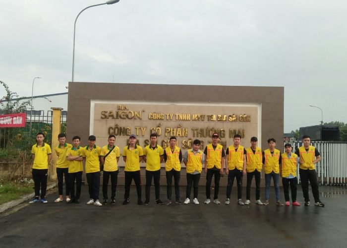 Vệ sinh tổng kho bia Sài Gòn sông Tiền