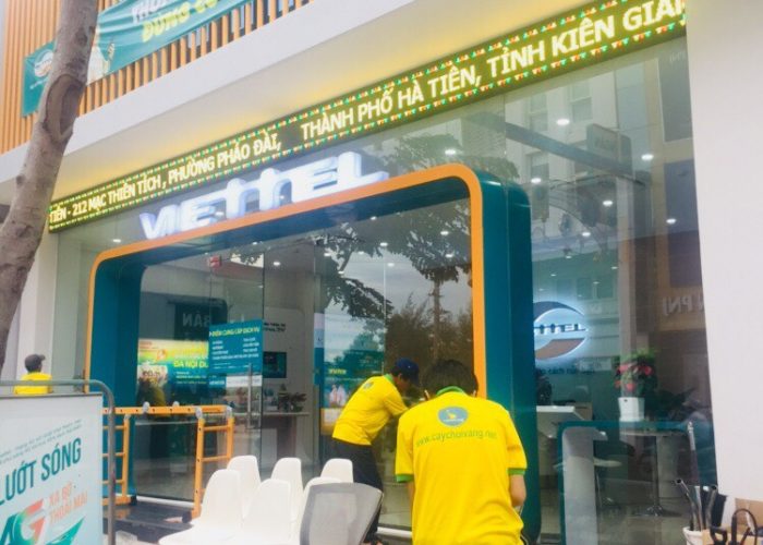 Tổng vệ sinh chuỗi cửa hàng Viettel Kiên Giang